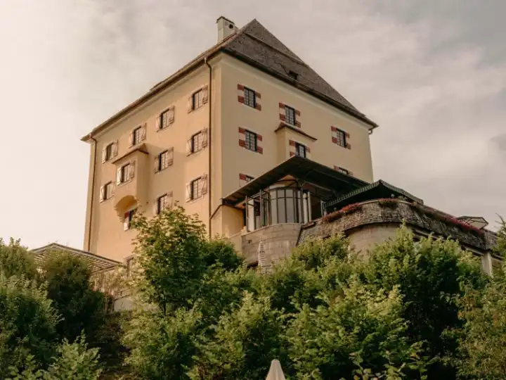 Schloss Fuschl is a luxury alpine retreat in The Sound of Music’s landscape